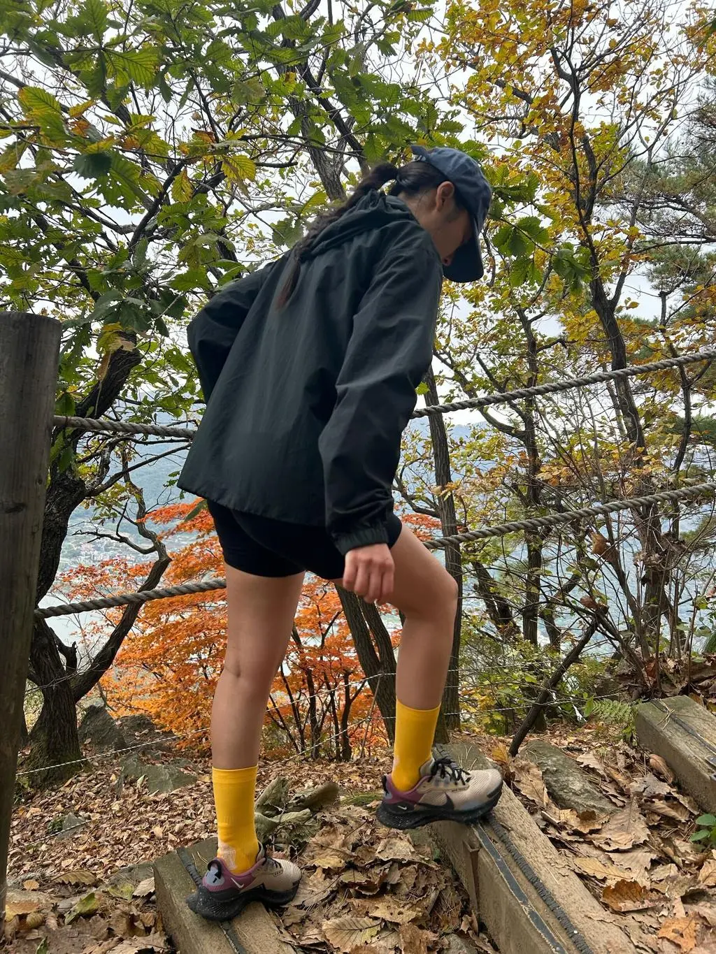 [스텝리뷰] 158cm/230mm/옐로 골드/XS 착용
