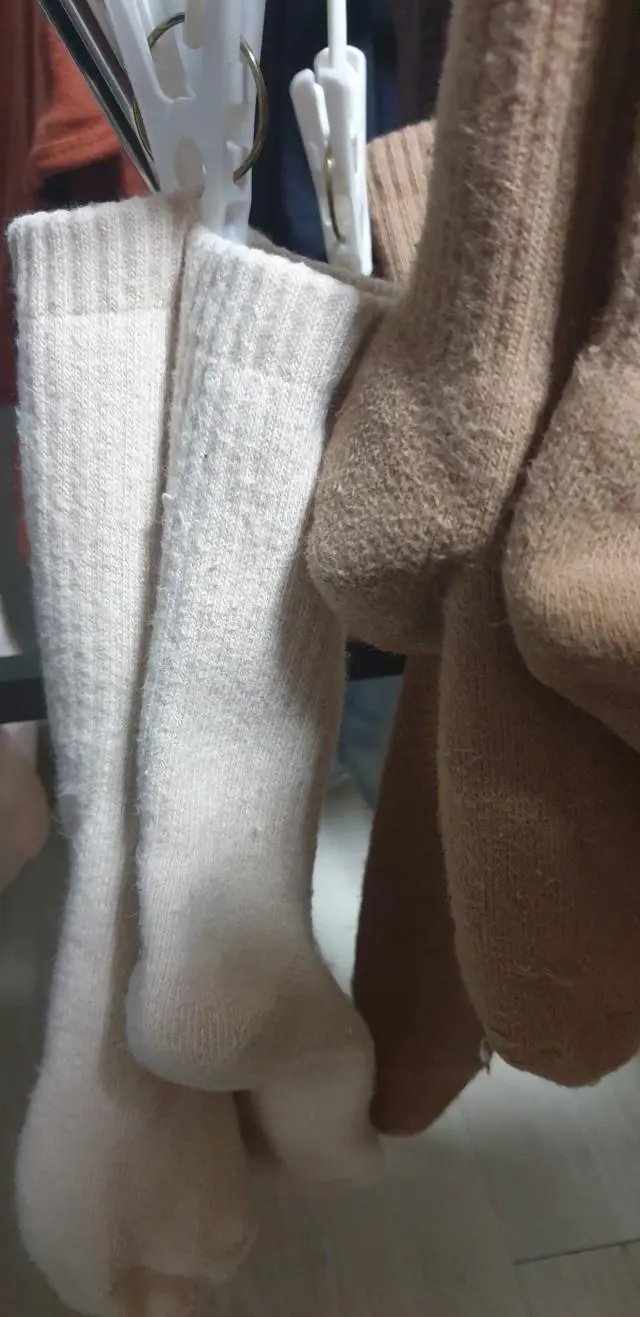 두툼하고 따뜻해요.
