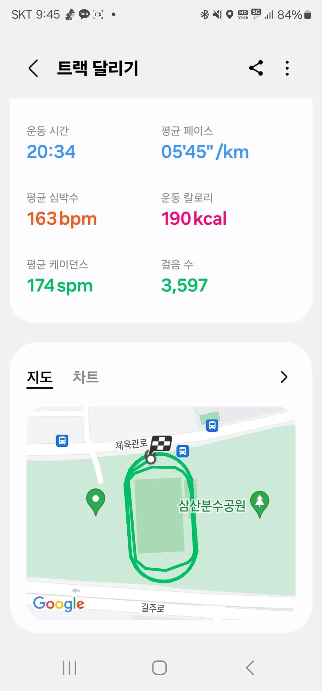 구입후 러닝을 시작했습니다 .
