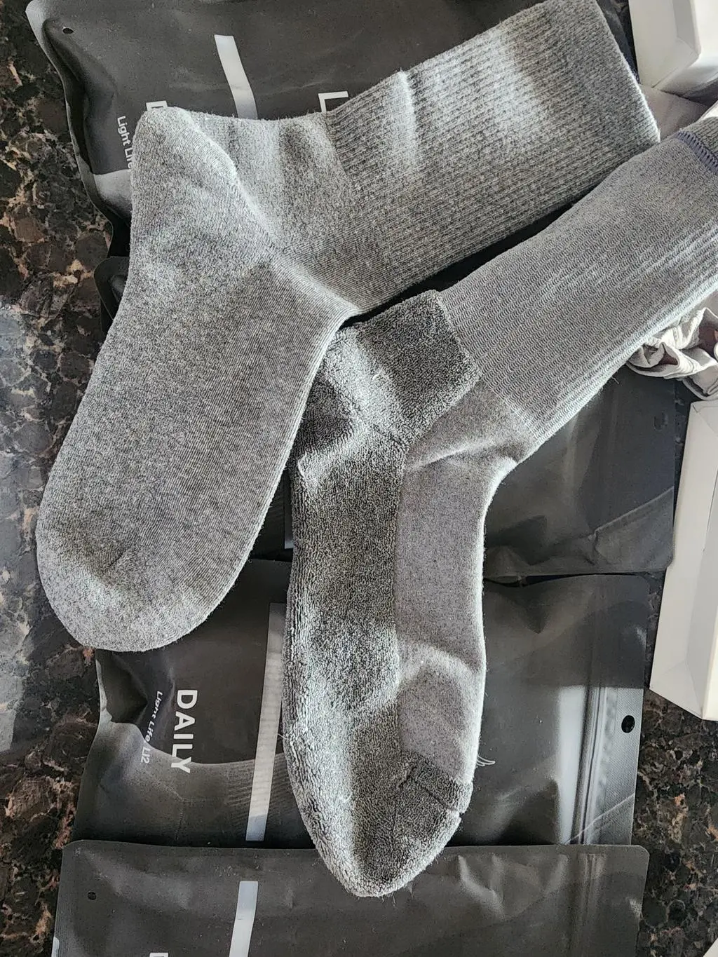 부드러운 정장양말 같아요