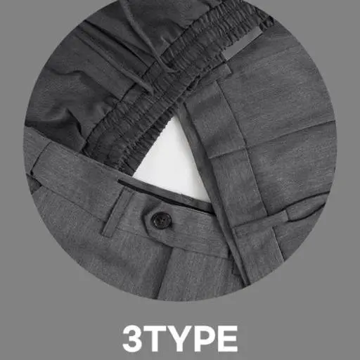 [1+1]3타입 남자 슬랙스 9부10부 링클프리 스판 남자 정장바지(5color)