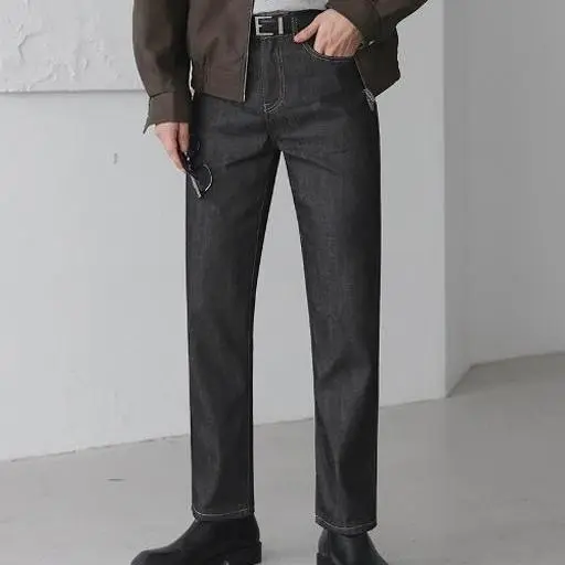 [당일출고]논페이드 생지 스트레이트 레귤러 청바지(2color)