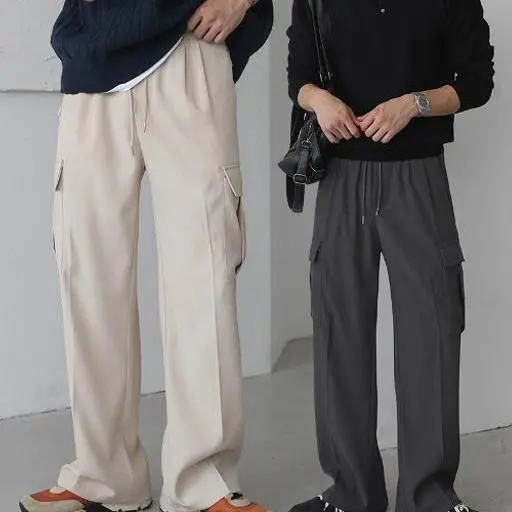 [당일출고]소프트 오버 카고와이드 밴딩 슬랙스(3color)