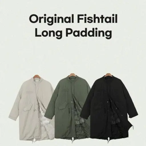 오리지널 M65 내피 탈부착 롱패딩(3color)