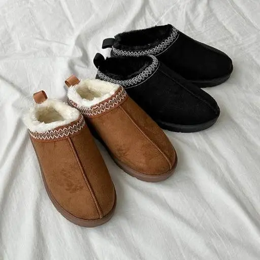 [1+1 sale]에스닉 양털 어그 슬리퍼(2color)