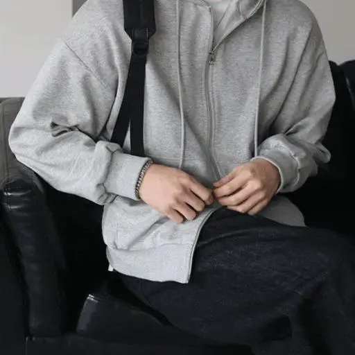 오버핏 헤비 코튼 투웨이 후드 집업(4color)