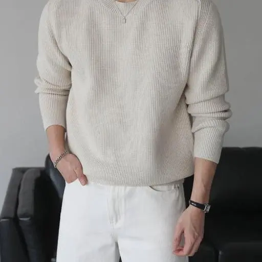 [1+1 sale]에센셜 래글런 하찌 오버핏 니트(5color)