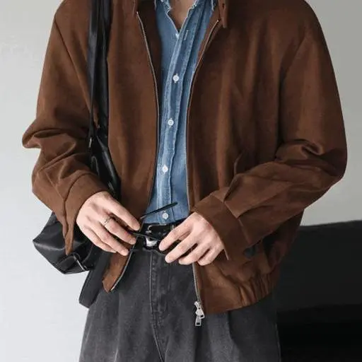 스웨이드 투웨이 해링턴 바이커 자켓(2color)