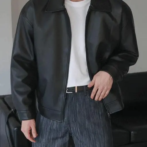 카르멘 비건 레더 블루종 점퍼(1color)