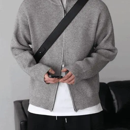 헤비 풀 집업 투웨이 가디건(6color)