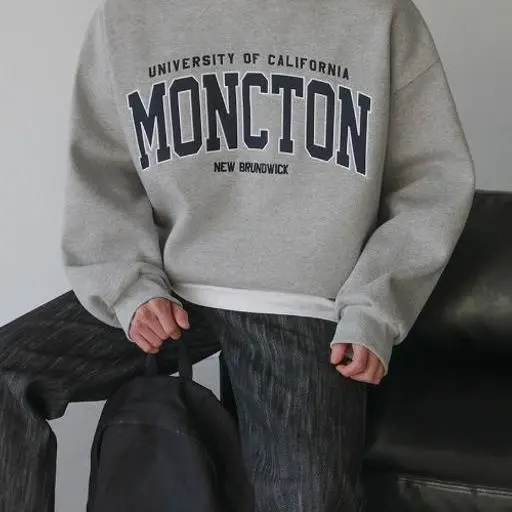 몽턴 자수 이중지 오버핏 맨투맨(3color)