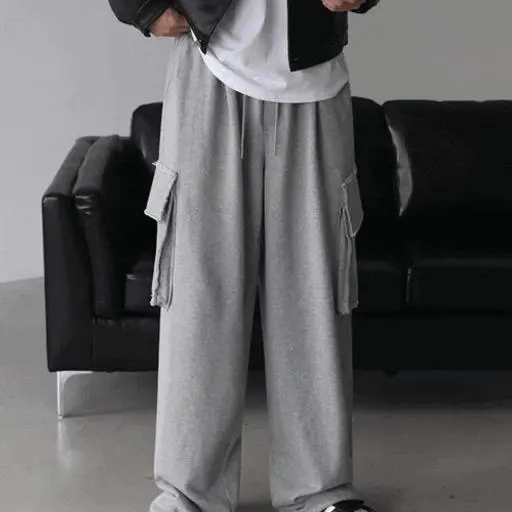 데끼 빅포켓 카고 와이드 팬츠(3color)