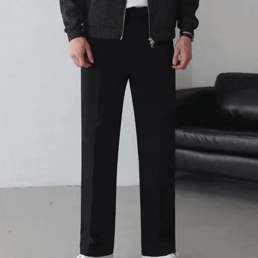 [1+1 sale]사계절 링클프리 와이드 빅사이즈 슬랙스(2color)