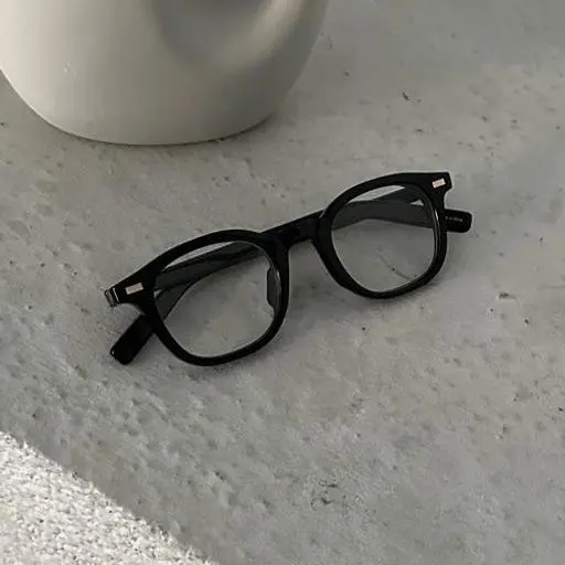 [당일출고]라운드 검정 블랙 뿔테 패션 안경(1color)