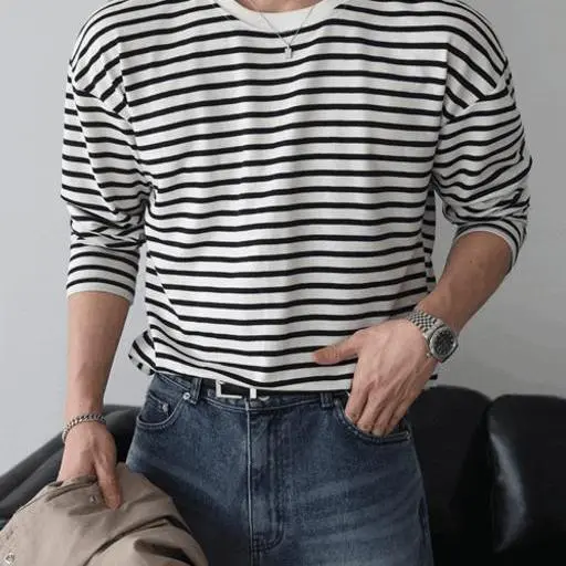 스트라이프 긴팔 쭈리 티셔츠(5color)