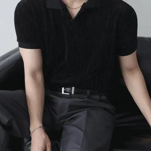 [당일출고,한정수량]벨로아 머슬핏 카라 반팔티(2color)