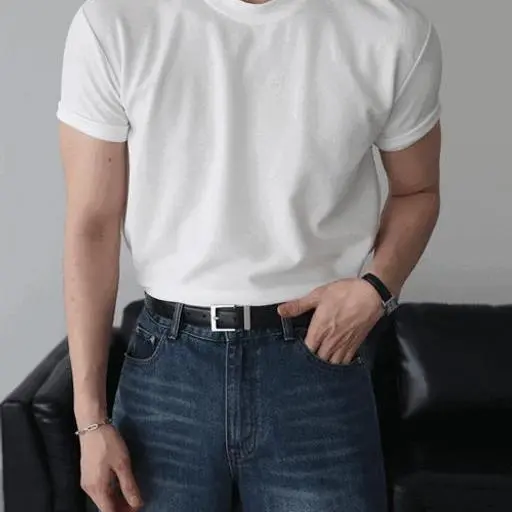 [1+1+1]뉴테크 머슬핏 반팔 스판 티셔츠(5color)