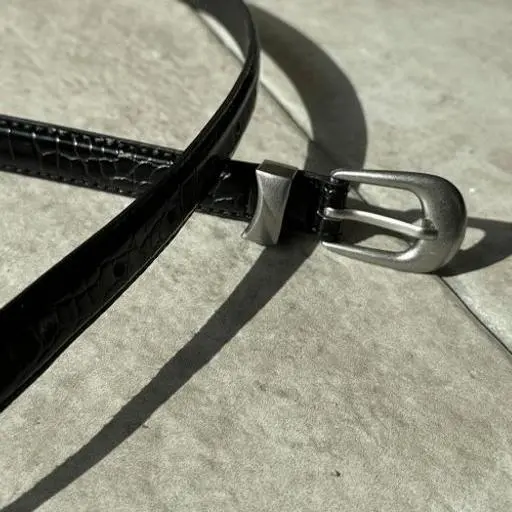 20미리 크로커다일 천연소가죽 벨트(4color)