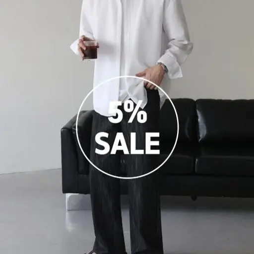 쿨 에어 린넨 셔츠+레이어드티+논페이드 와이드 데님 팬츠 코디