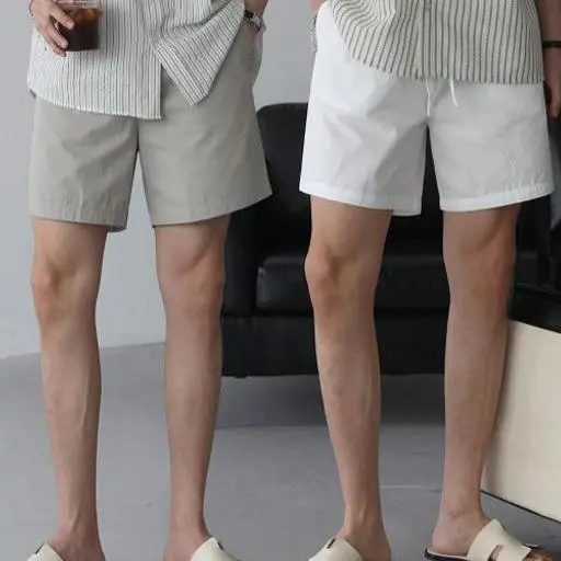 [1+1 sale]이지 쿨 코튼 쇼츠 4부 밴딩 반바지(8color)