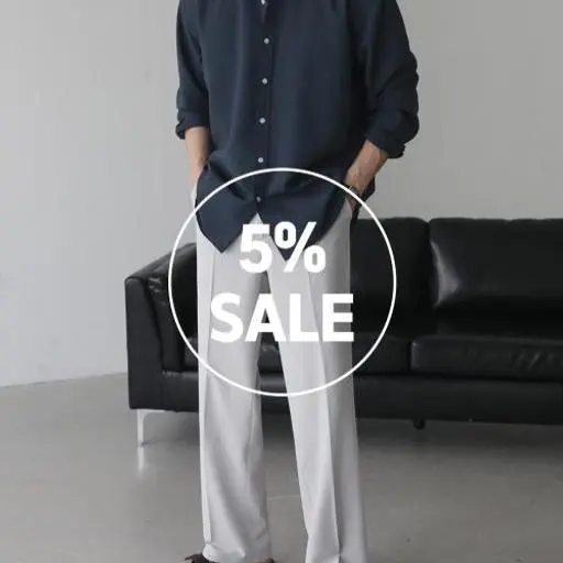 쿨 에어 오버핏 셔츠+쿨맥스 세미와이드 슬랙스 코디