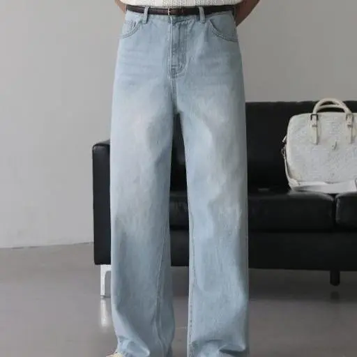 아이스 라이트 데님 와이드 데님 팬츠(1color)