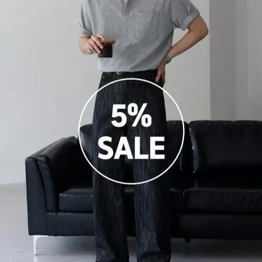 워싱 코튼 헨리넥 반팔+논페이드 슬라브 생지 데님 코디