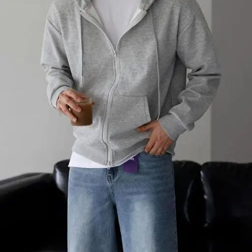 에이트 쭈리 오버핏 후드집업