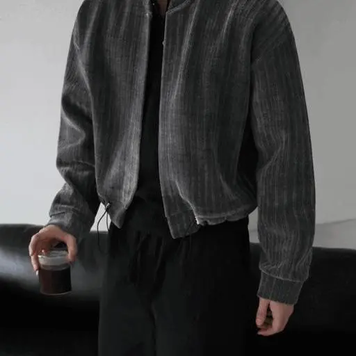 [당일출고]벨로아 골지 라운드 크롭 오버핏 가디건(3color)