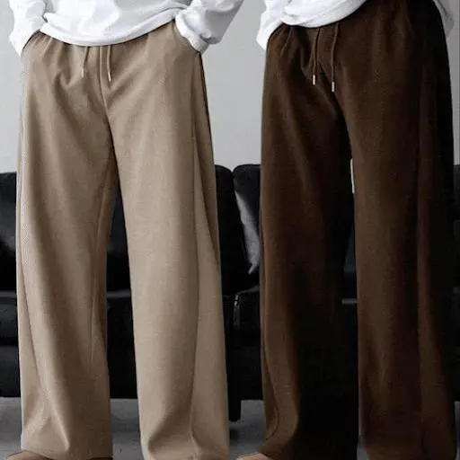 [1+1sale]폴드 기모 코듀로이 사이드 핀턱 와이드 팬츠(4color)