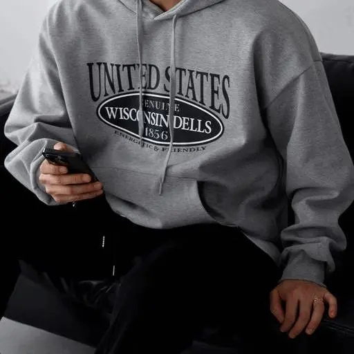 로브 이중지 오버핏 유나이티드 후드(4color)