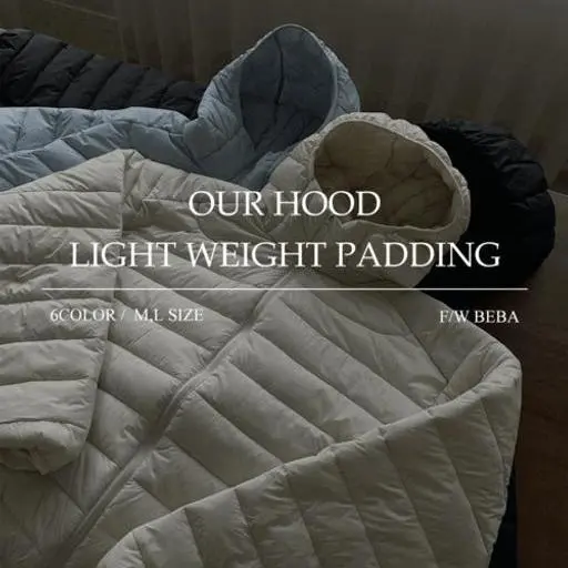 벤트 후드 라이트 경량 패딩(6color)