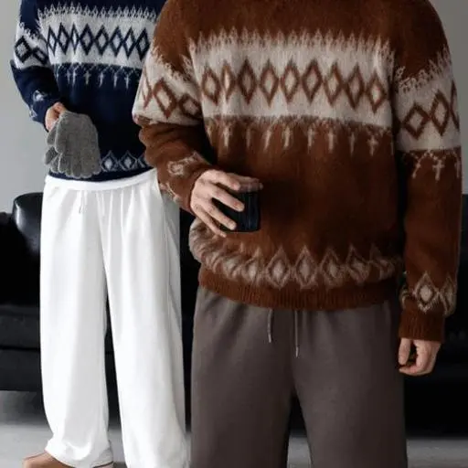 프렌치 노르딕 오버핏 니트(4color)