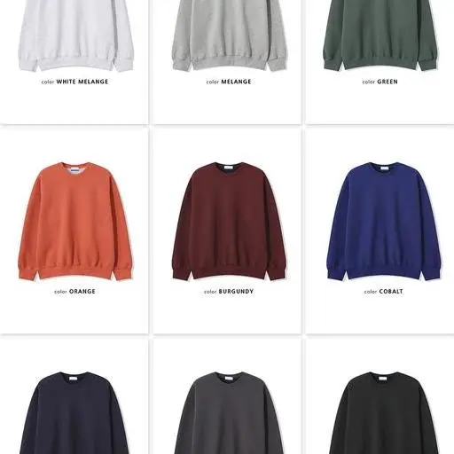 [1+1sale]프리미엄 이중직 맨투맨(9color)