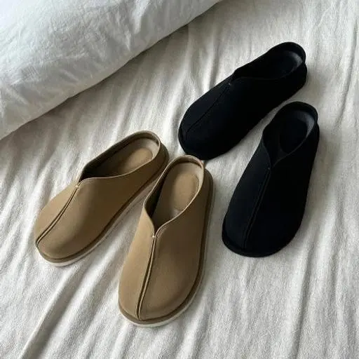 에버 어그 스웨이드 뮬 슬립온 수제화(2color)