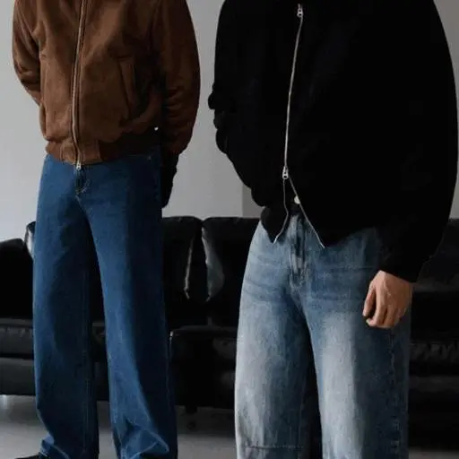 페이드 크롭 시어링 무스탕(2color)