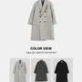 헤비 울 더블 롱코트(3color)