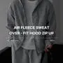 [셋업가능]에어 기모 스웻 오버핏 후드 집업(1color)