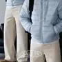 라이트 초경량 패딩+양털 코듀로이 팬츠 코디