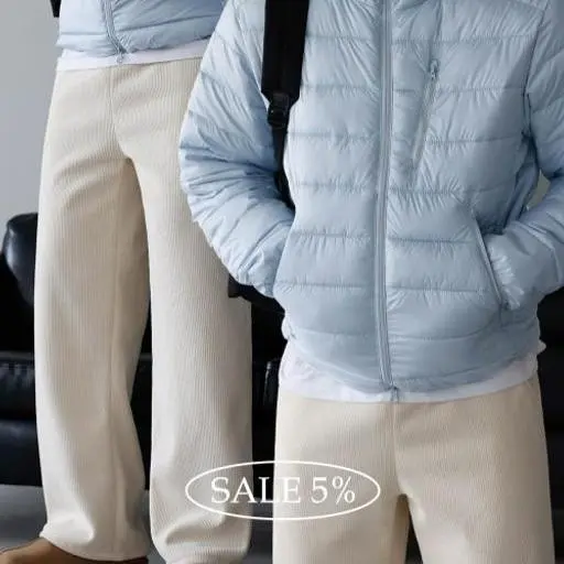 라이트 초경량 패딩+양털 코듀로이 팬츠 코디