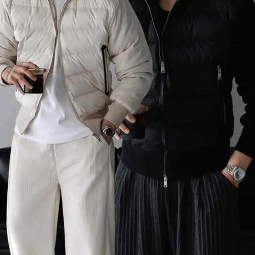 프리미엄 믹스드 스웨이드 니트 패딩(3color)