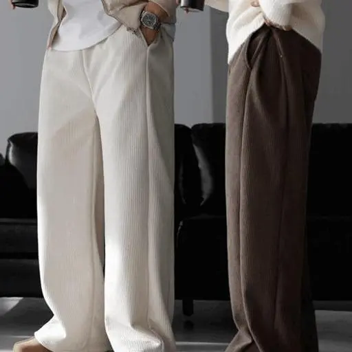 [1+1sale]골덴 코듀로이 사이드 스냅 와이드 팬츠(4color)