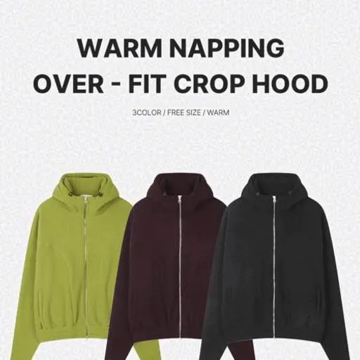 알로 핑거홀 절개 플리스 자켓(3color)