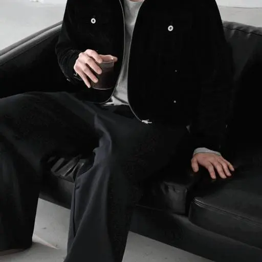 앤디 머슬 슬림 벨벳 트러커 자켓(2color)