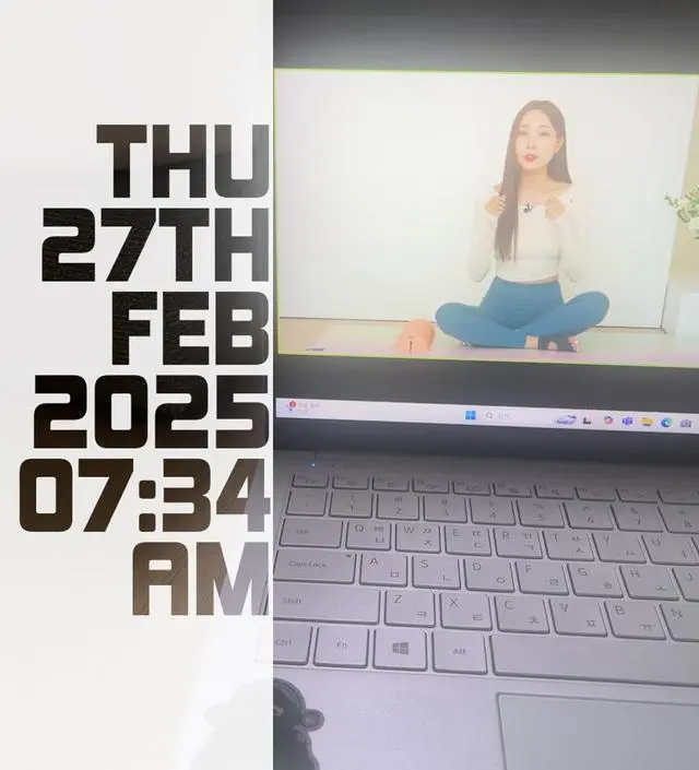 중간에 셀프로도 해봤는데 역시 약간의 강제성을 가지는게 좋아요. 켜면 바로 운동 가능