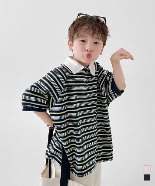 버블 ST 카라 반팔티