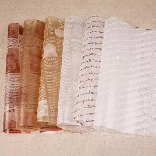 [대량할인] 유산지 - 뉴스페이퍼,영문레터링 5종 중 택1