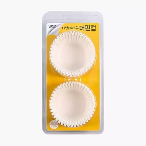 자연에서 온 머핀컵 - 화이트
