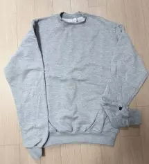 이쁜 회색이네요...안에 포근한 안감도 있고...추리닝 바지에도 청바지에도 둘다 굿입니