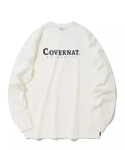 어센틱 로고 롱슬리브 오프화이트